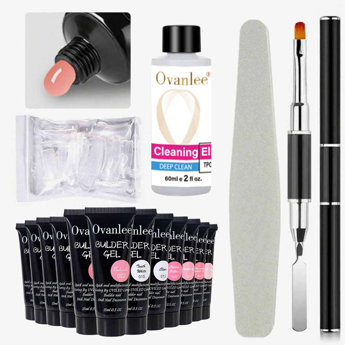 Nail Art Ombre - Kit de Gel Construtor de Unhas