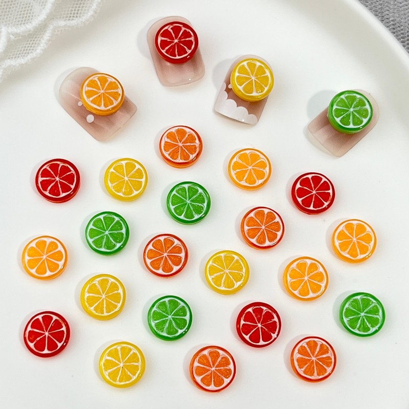 20 peças de mini fatias de lim - Nail Art Orange avaliação e preço