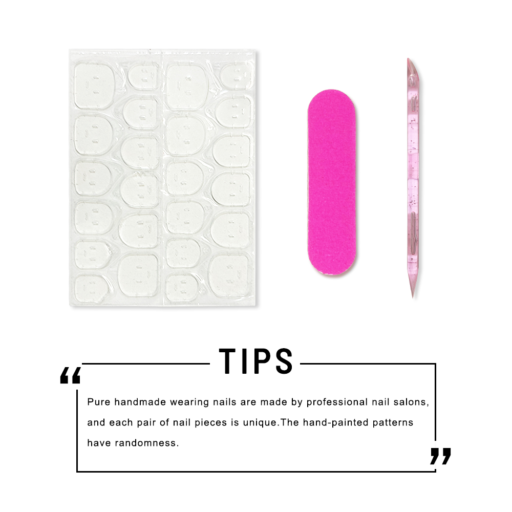 10 peças de unhas postiças cur - Nail Art Press On avaliação e preço