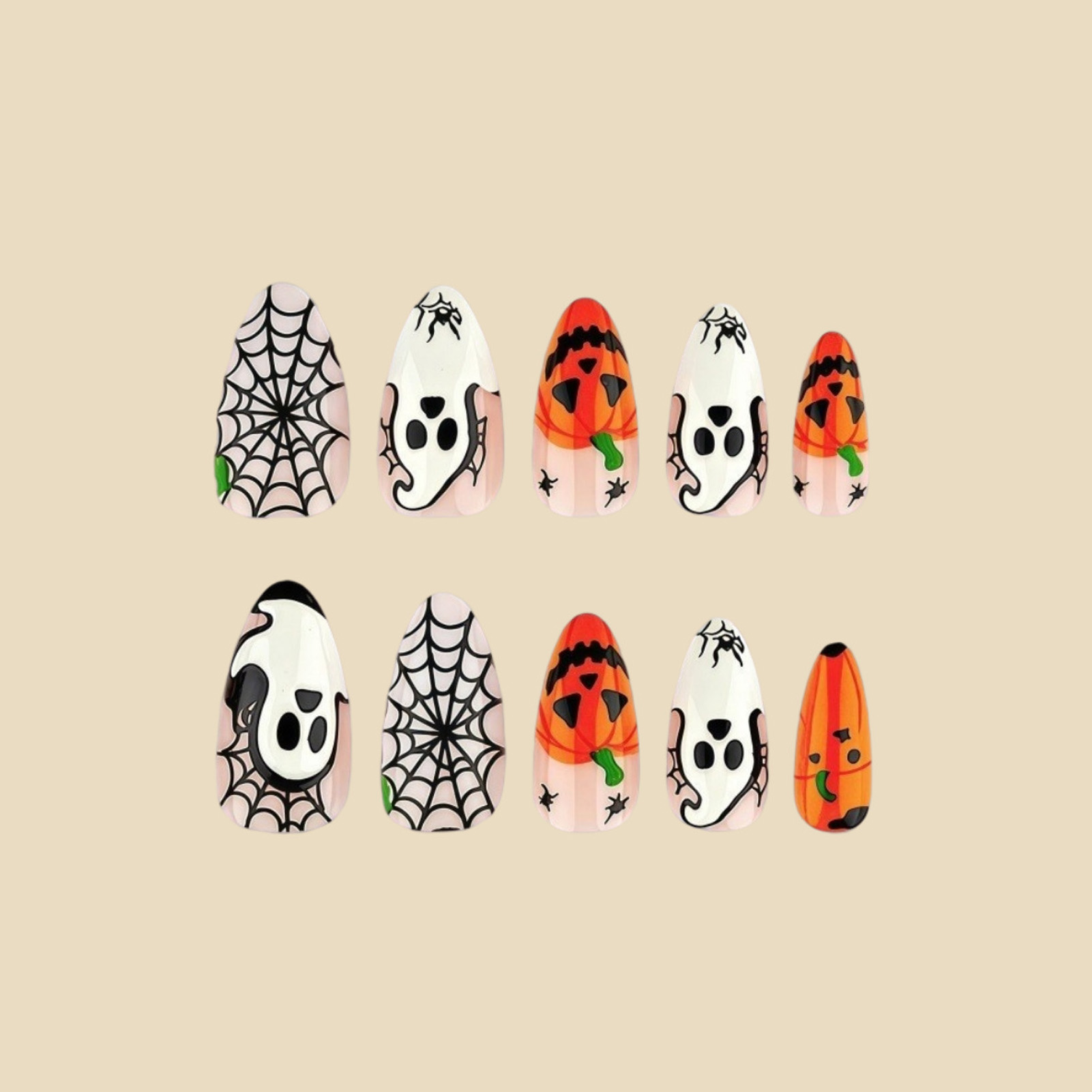 24 peças de unhas postiças de  - Nail Art Press On avaliação e preço