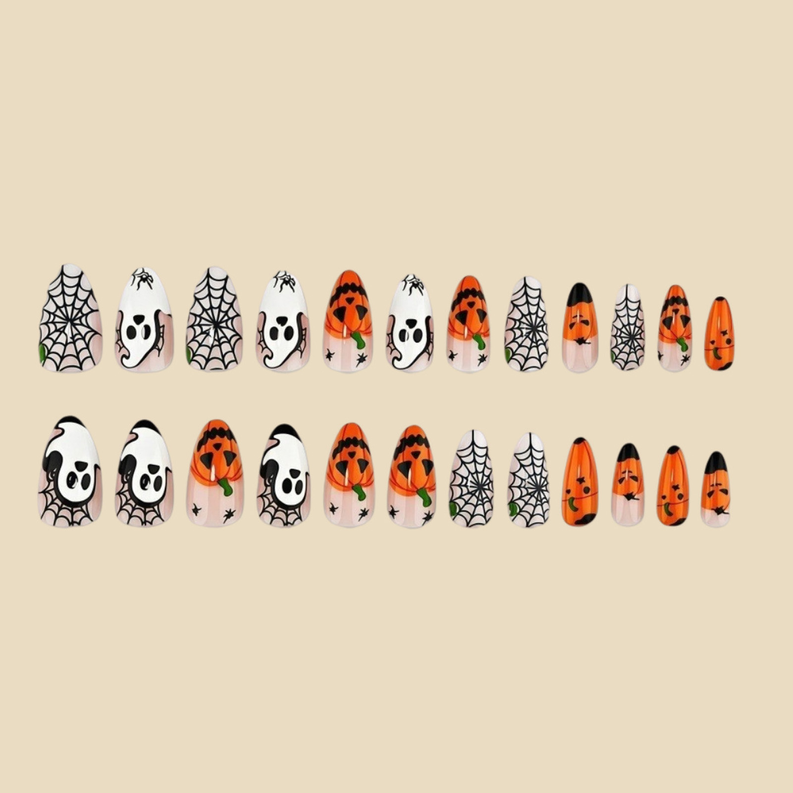 24 peças de unhas postiças de  - Nail Art Press On avaliação e preço