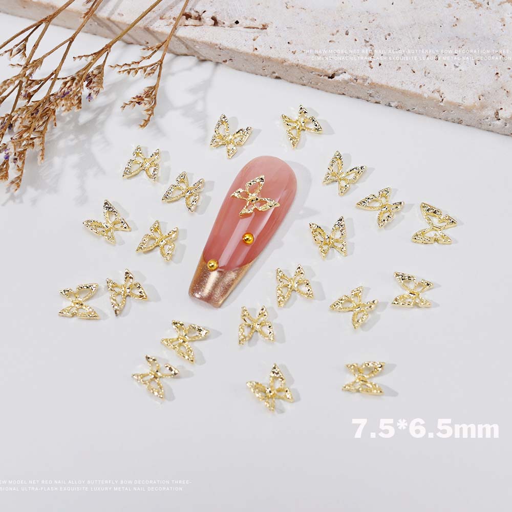 20 pçs 3d requintado oco borbo - Nail Art Valentines Day avaliação e preço