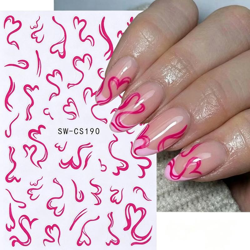 2 Folhas de Adesivos de Unha D - Nail Art Valentines Day avaliação e preço
