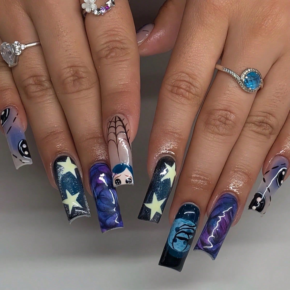 Unhas Postiças Graffiti Destac - Nail Art Press On avaliação e preço